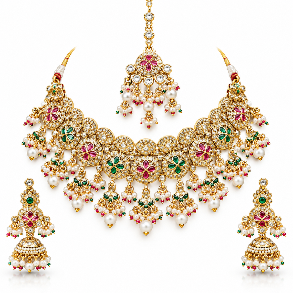 Sunheri brass set
