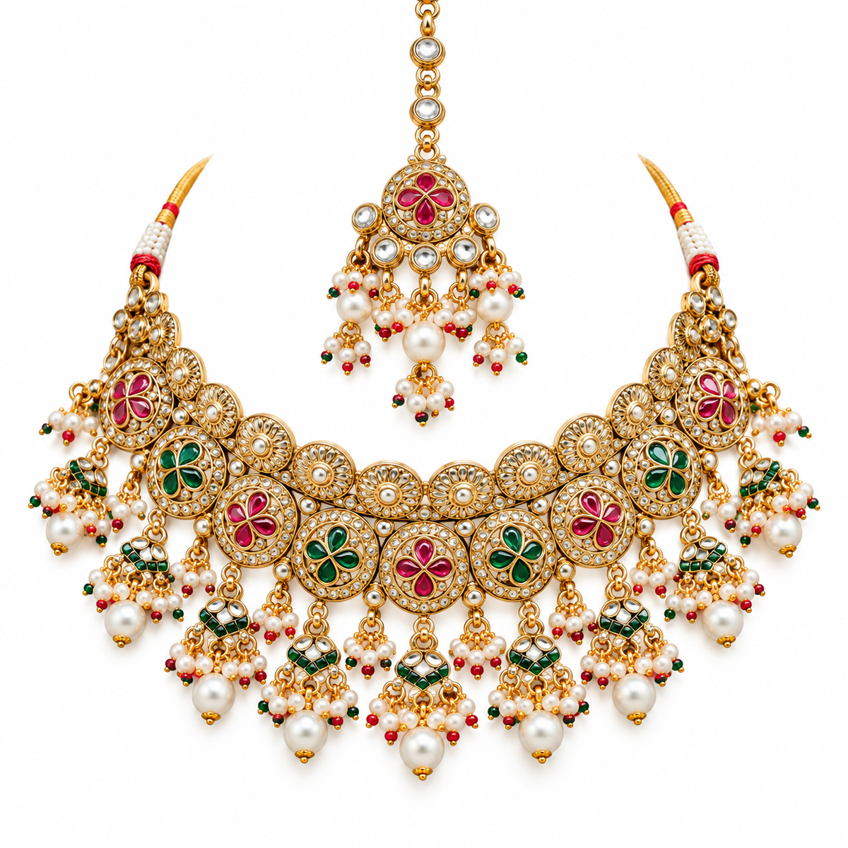 Sunheri brass set