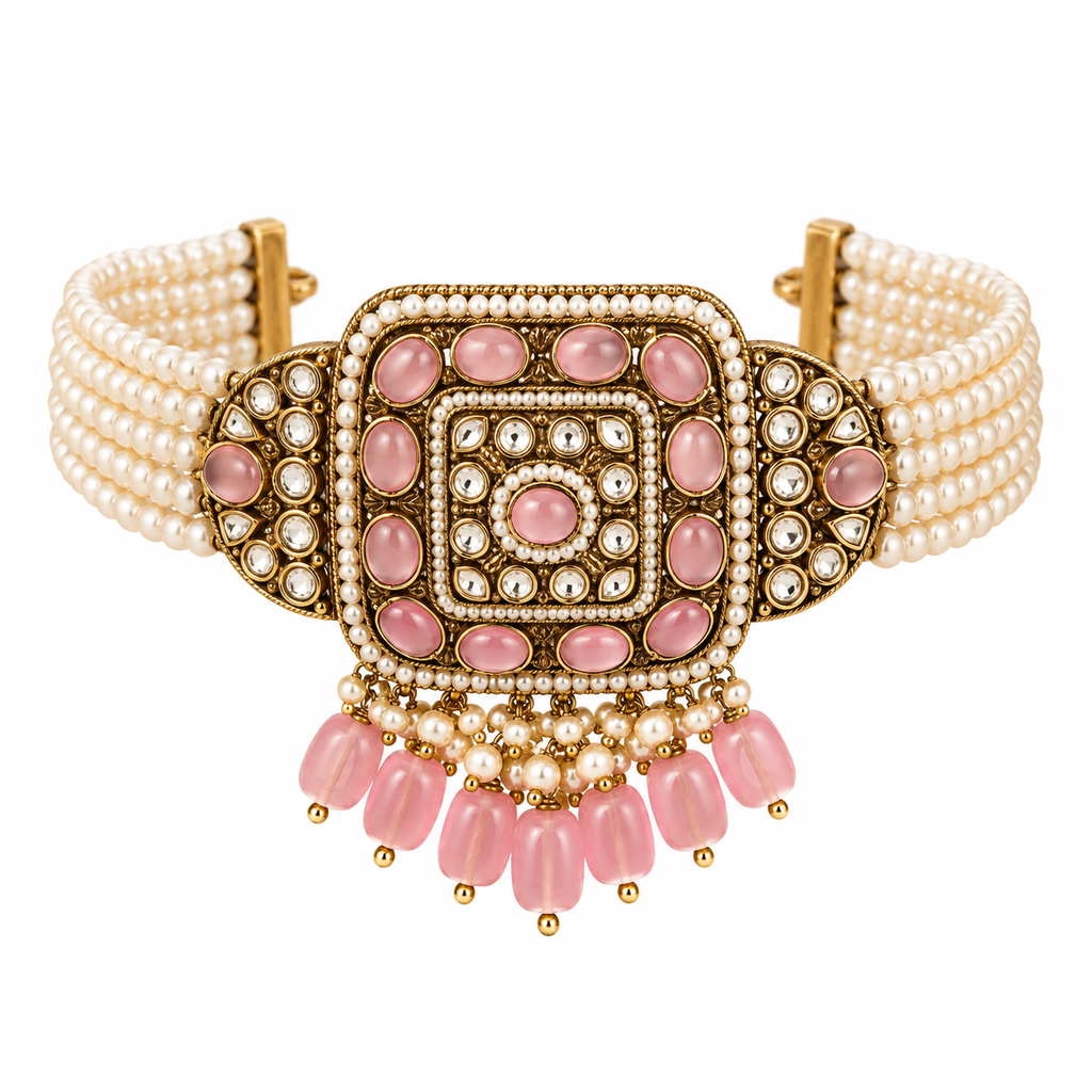 Gulabi Moissanite Choker