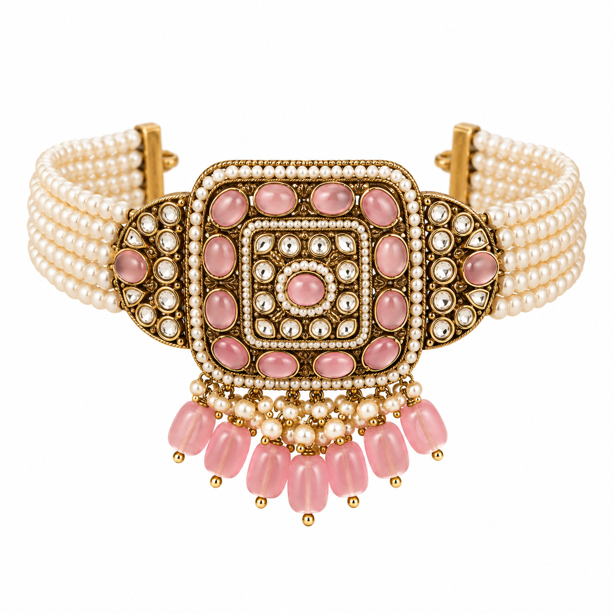 Gulabi Moissanite Choker