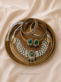 Emerald Pearl Choker Set